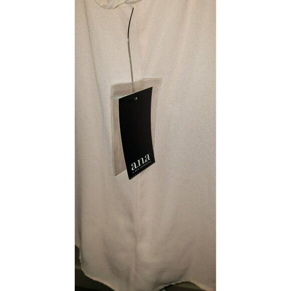 A.n.a. Blouse Womens Size Small Pale Pink w/ ruffle detail NWT RETAIL $37 - Picture 8 of 10